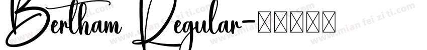 Bertham Regular字体转换
